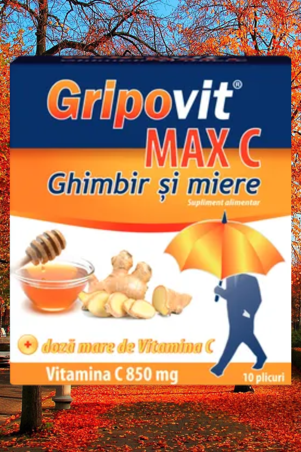 gripovit max c miere si ghimbir