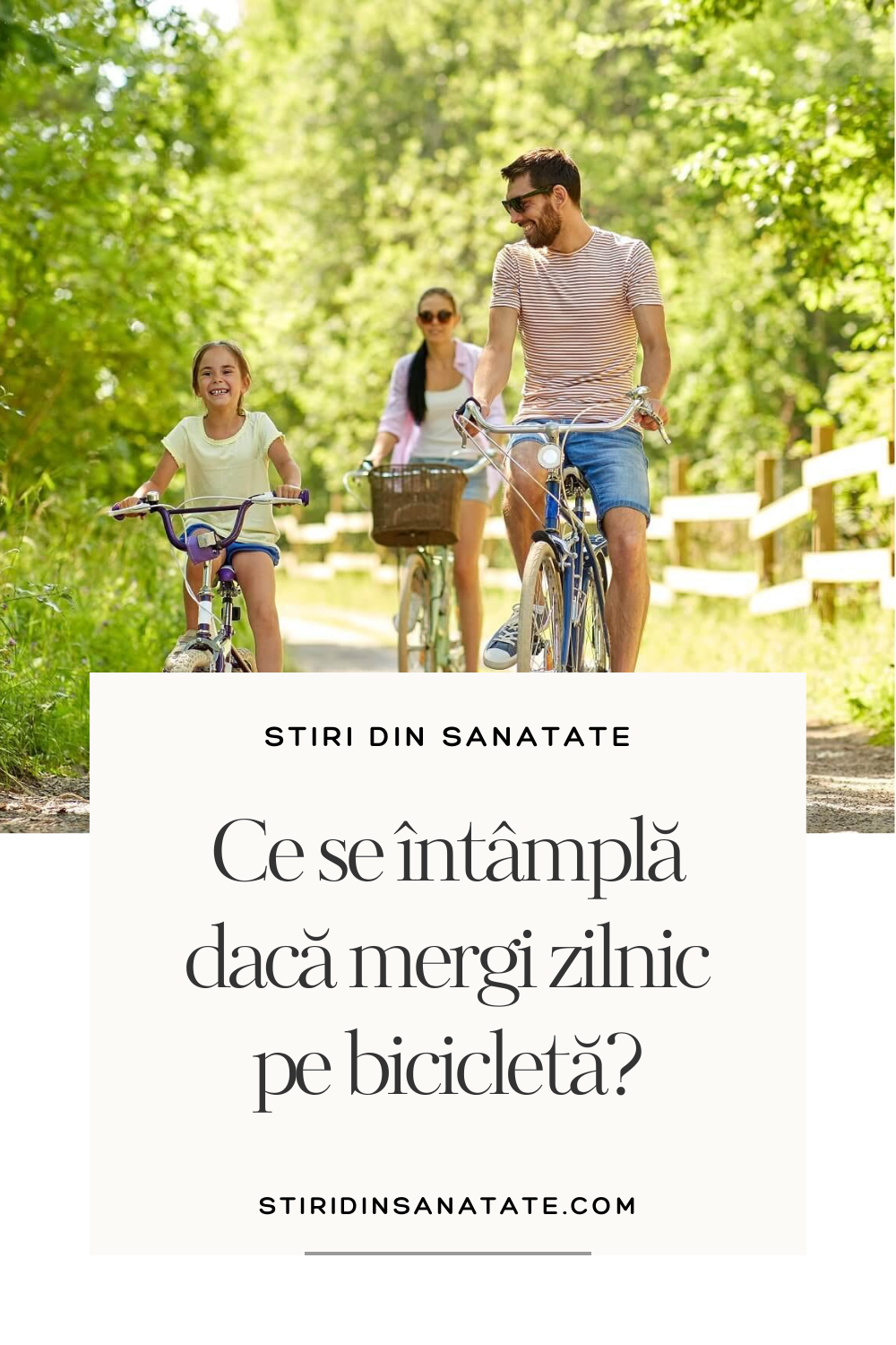 mers zilnic pe bicicleta